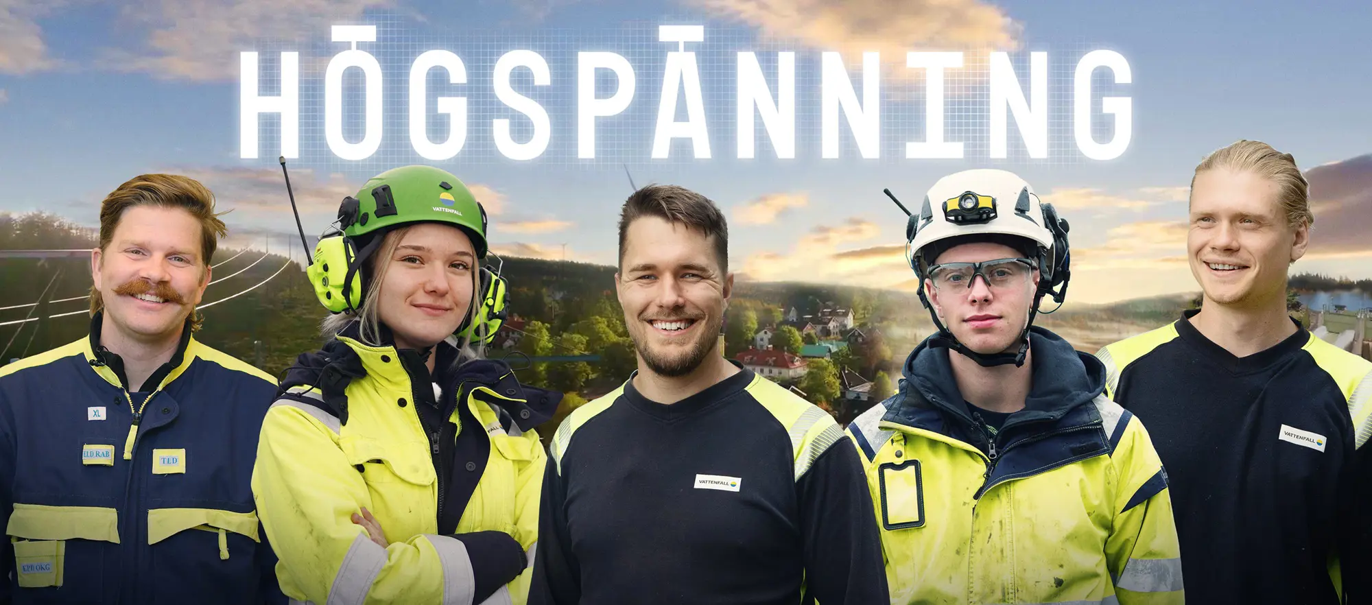 Bilder på deltagarna i tv programmet Högspänning