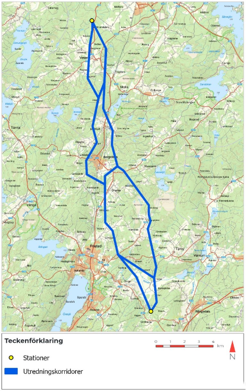Karta över Ekkulla- Vesene