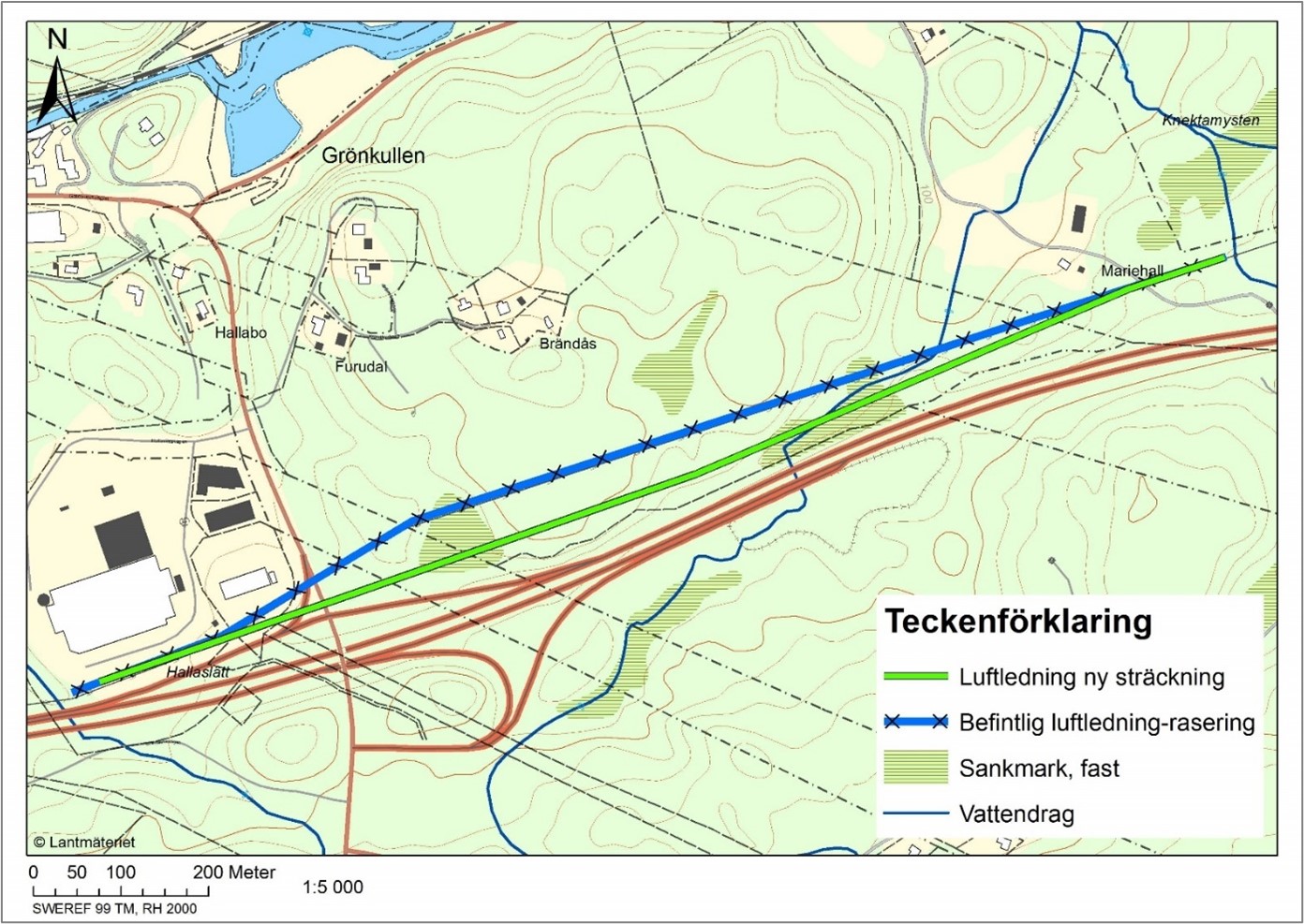 Karta ledningsflytt
