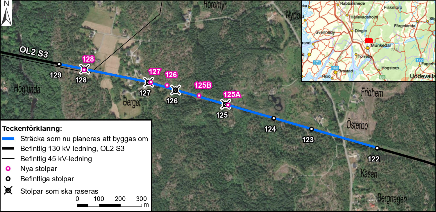 Karta över Klevaskogen - Lyckemyr