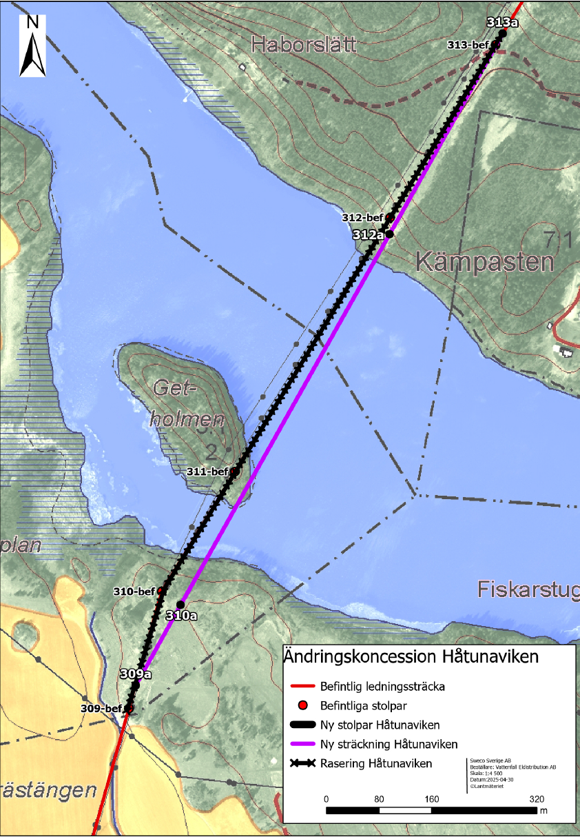Karta över Håtunaviken figur 1