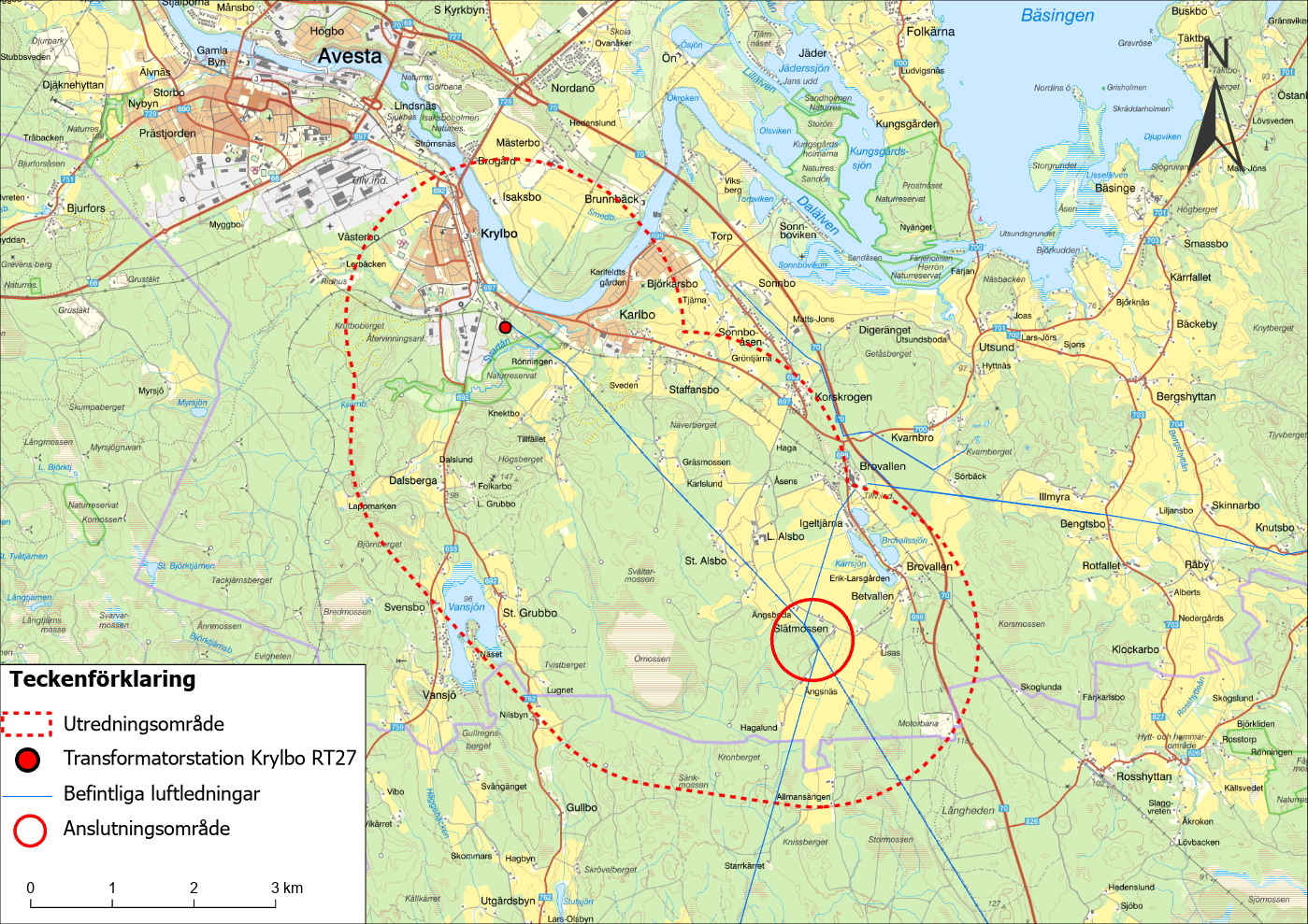 Karta över krylbo-igeltjärna-brovallen