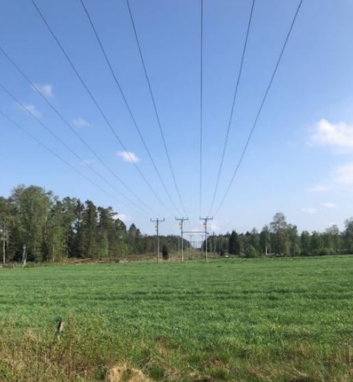 Bild över elledningar